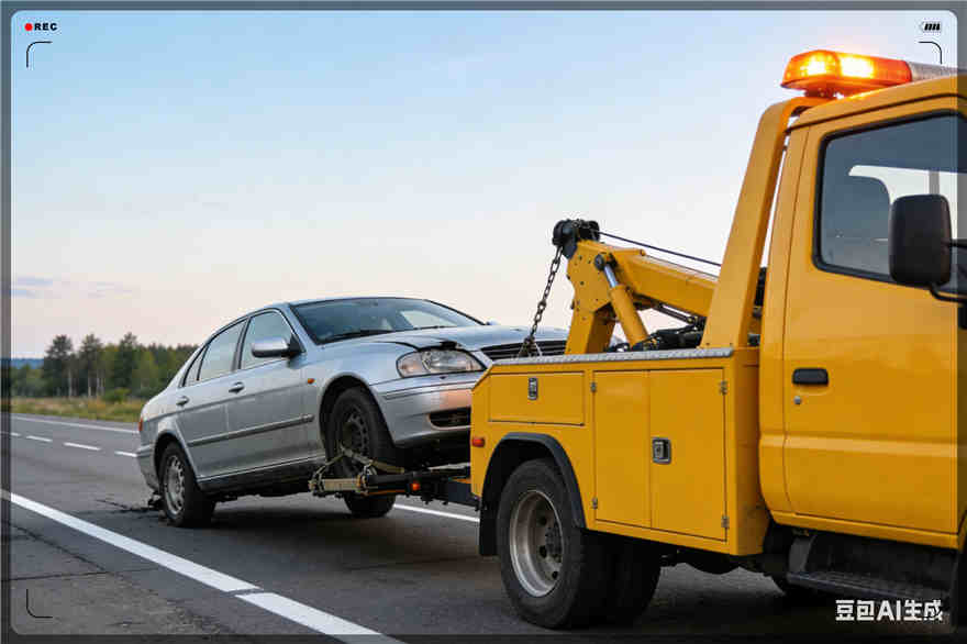 章贡区拖车救援电话【案例】